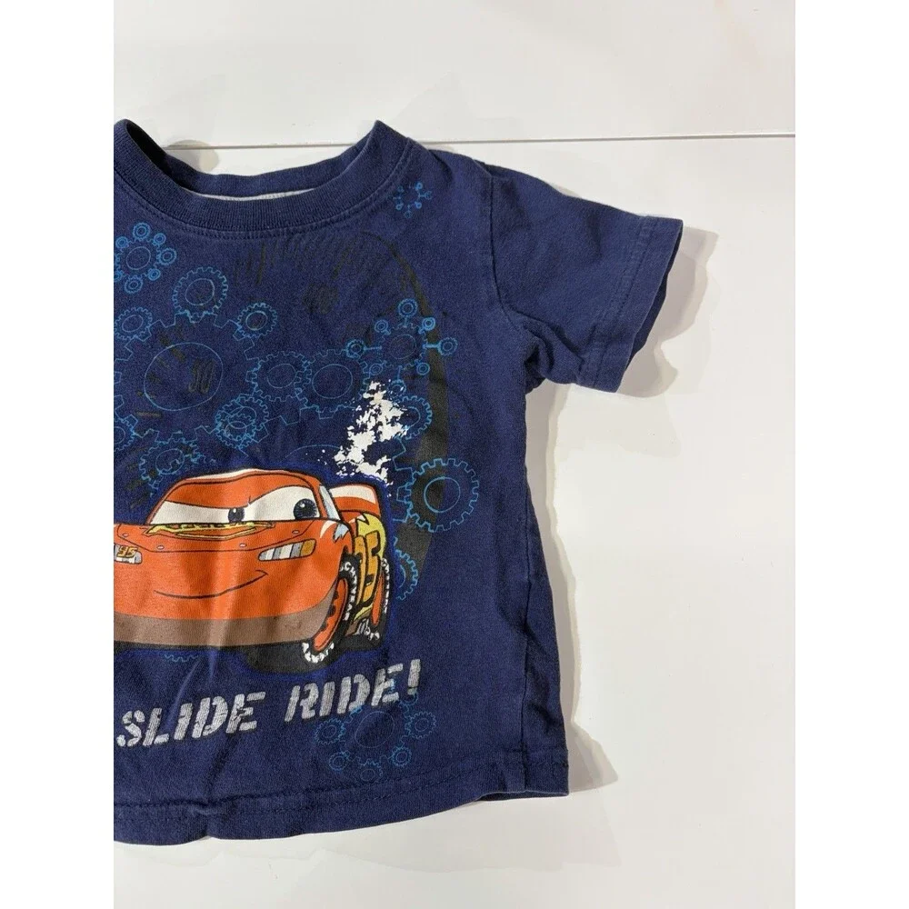 Y2K 2010 Disney Cars Lightning McQueen T-Shirt Size 18m